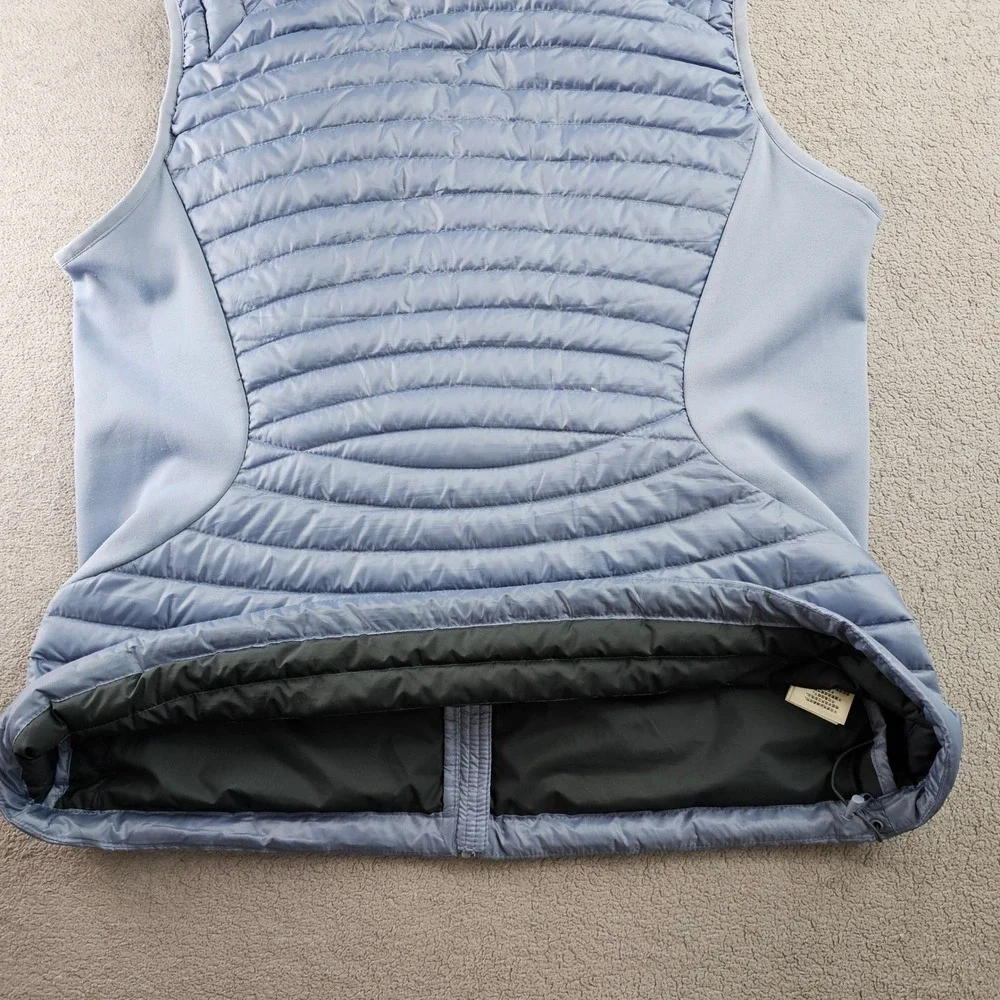 Eddie Bauer Puffer Vest Women XL Light Purple First Ascent Storm Down 800 Zip-Up